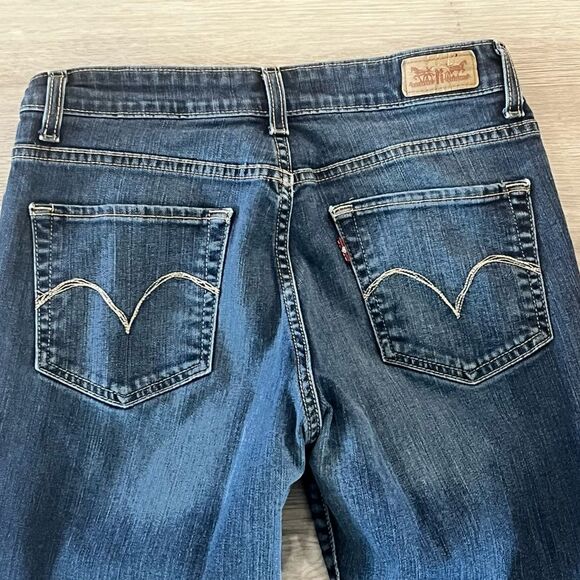 Levi’s Mid-Rise Distressed Blue Denim Skinny Jeans Size W28 L32 6M - Picture 5 of 9